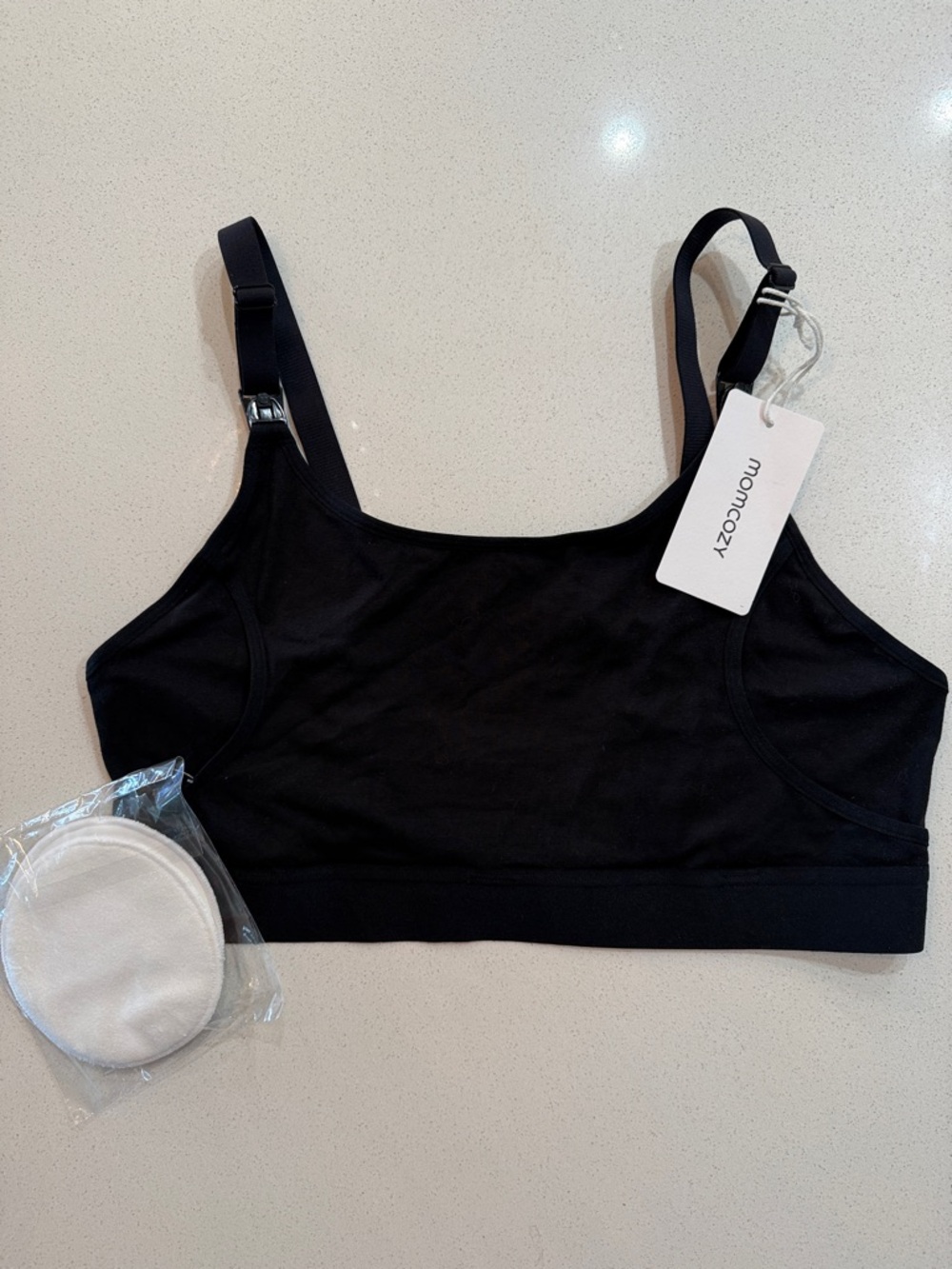 Momcozy Black Bralette - Seamless Everyday Comfort